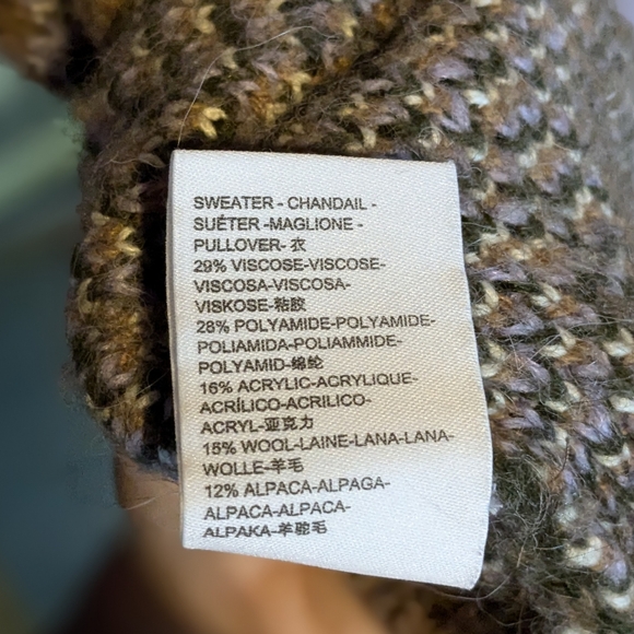 Anthropologie Fabiana Cropped Fair Isle Sweater - Picture 7 of 7